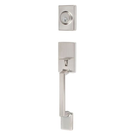 Sure-Loc Hardware Sure-Loc Hardware Stockholm Handleset, with _ Thumb Turn, Satin Stainless SH507 32D